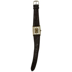 Elegant Gold and Brown Watch